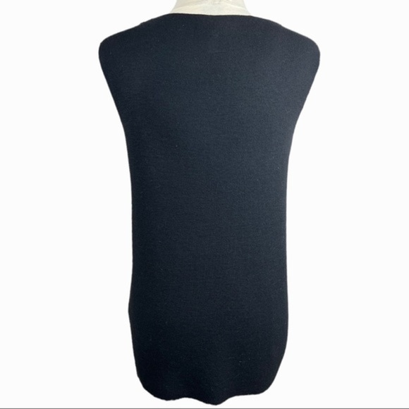 Eileen Fisher black sleeveless tunic size Small - Picture 3 of 7